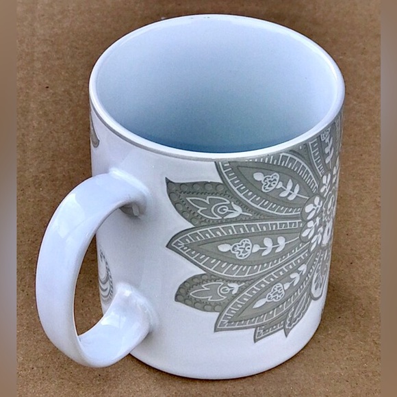 Vintage Discontinued 1990s NAUTICA Tableware TISBURY TAUPE Paisley Coffee Mug - Picture 7 of 10